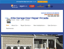 Tablet Screenshot of garagedoorrepairarcadia.info